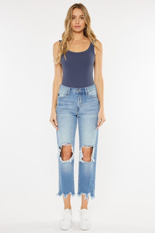 Kan Can High Rise Mom Jeans