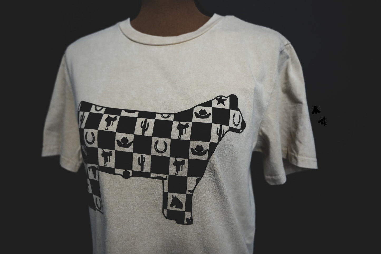 STOCK CHECK *Steer Graphic Tee