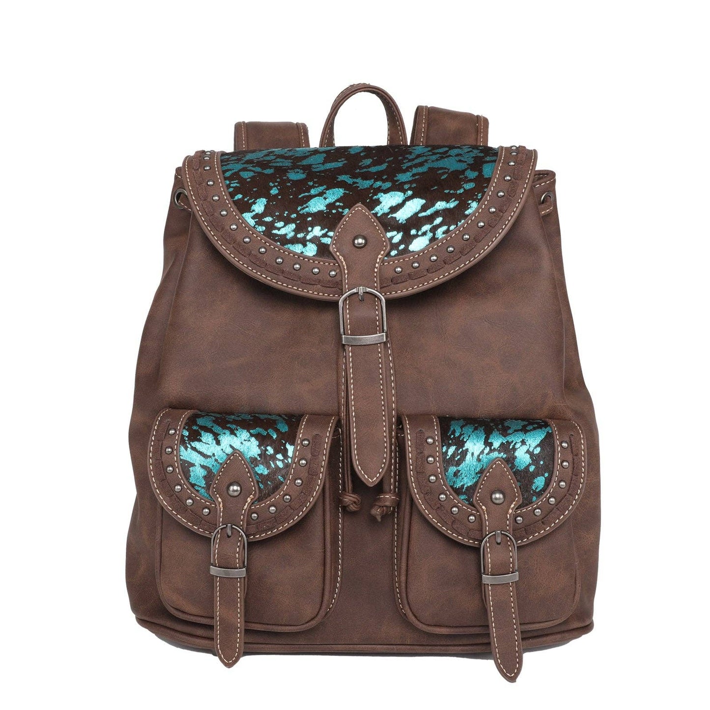 Montana West - Trinity Ranch Hair On Cowhide Collection Backpack