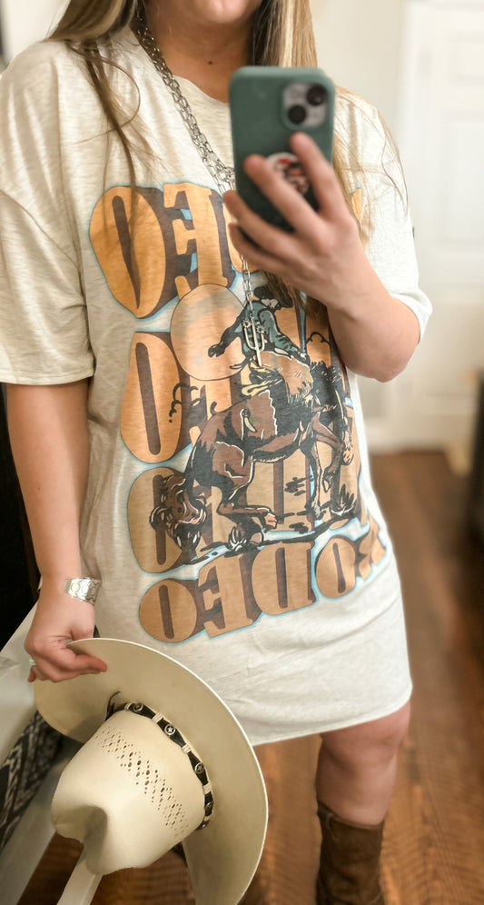 Rodeo Graphic T-Shirt Dress