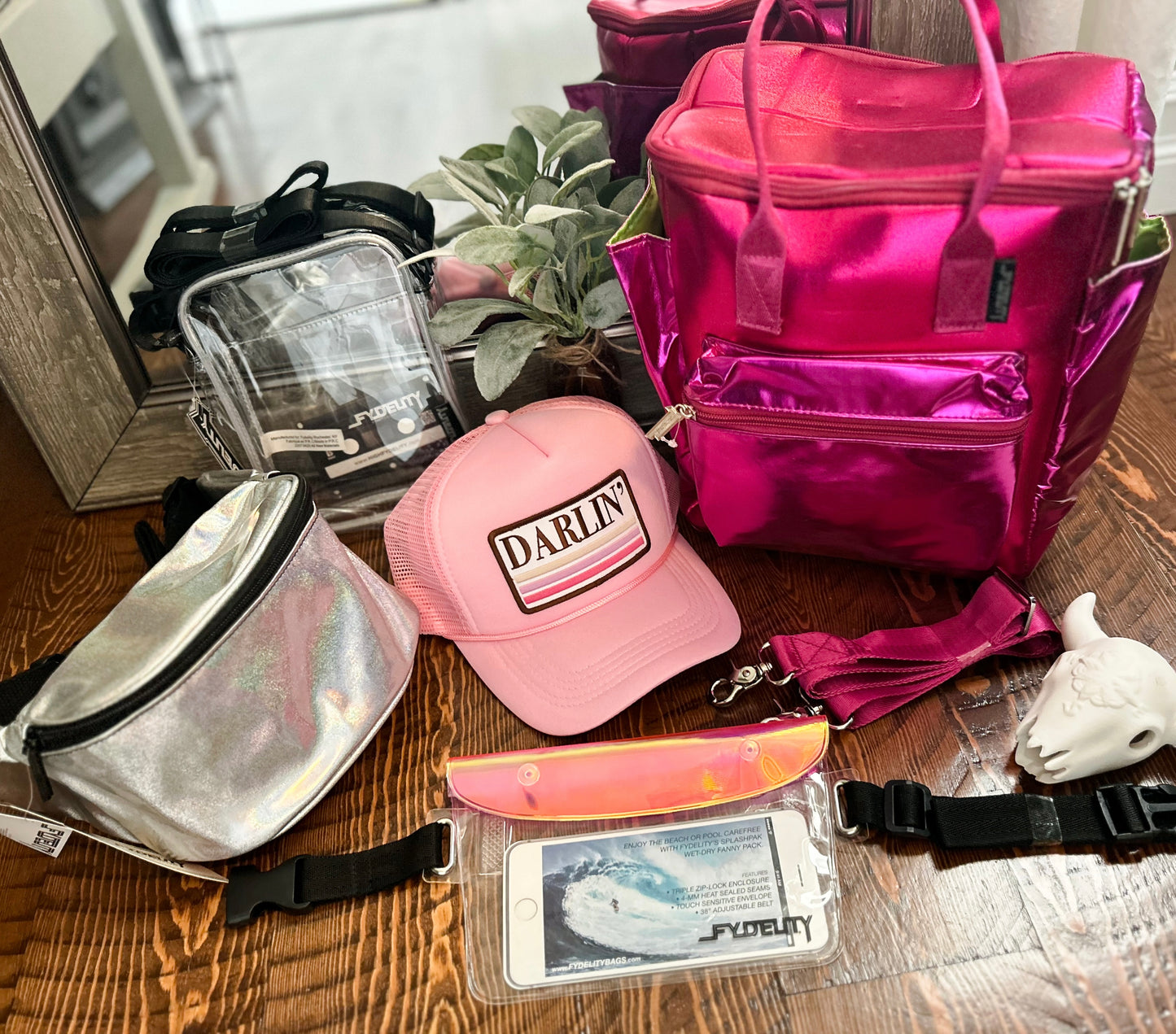 Metallic Pink Rackpack StanCan 12Pak Fashion Cooler Bag