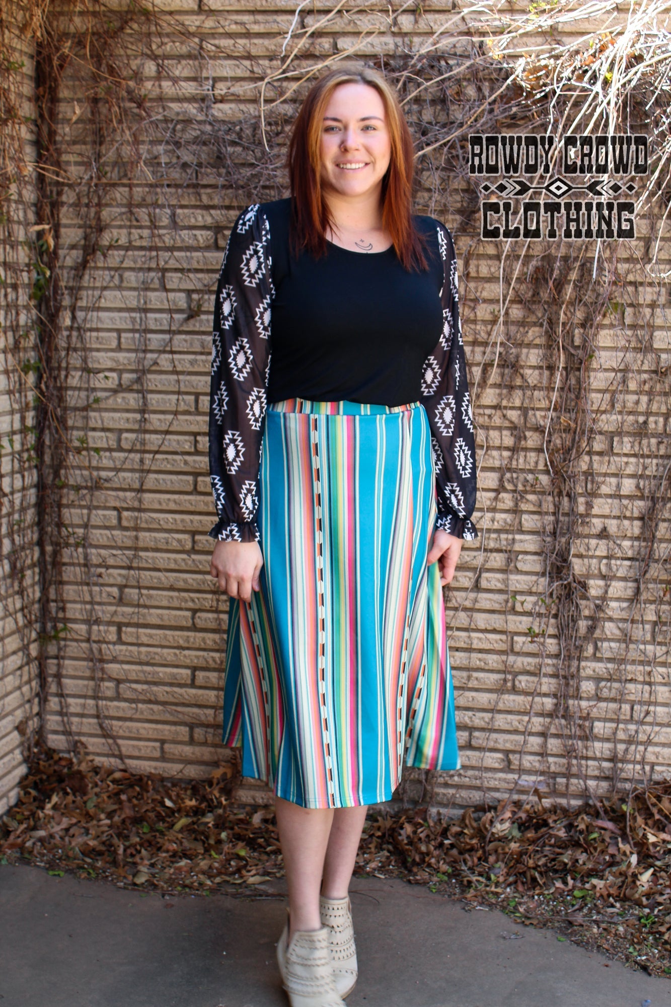 Western Tops, Western Apparel, Western Fashion, Western Boutique, Mesh Sleeves, Aztec Print, Western Wholesale, Wholesale Clothing