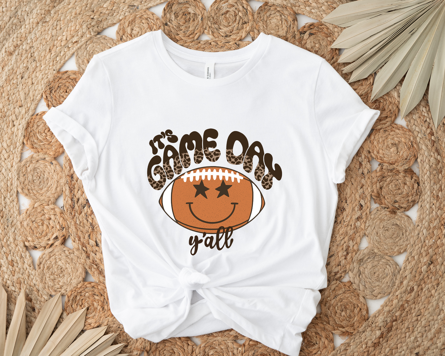 It's Game Day White Graphic Tee