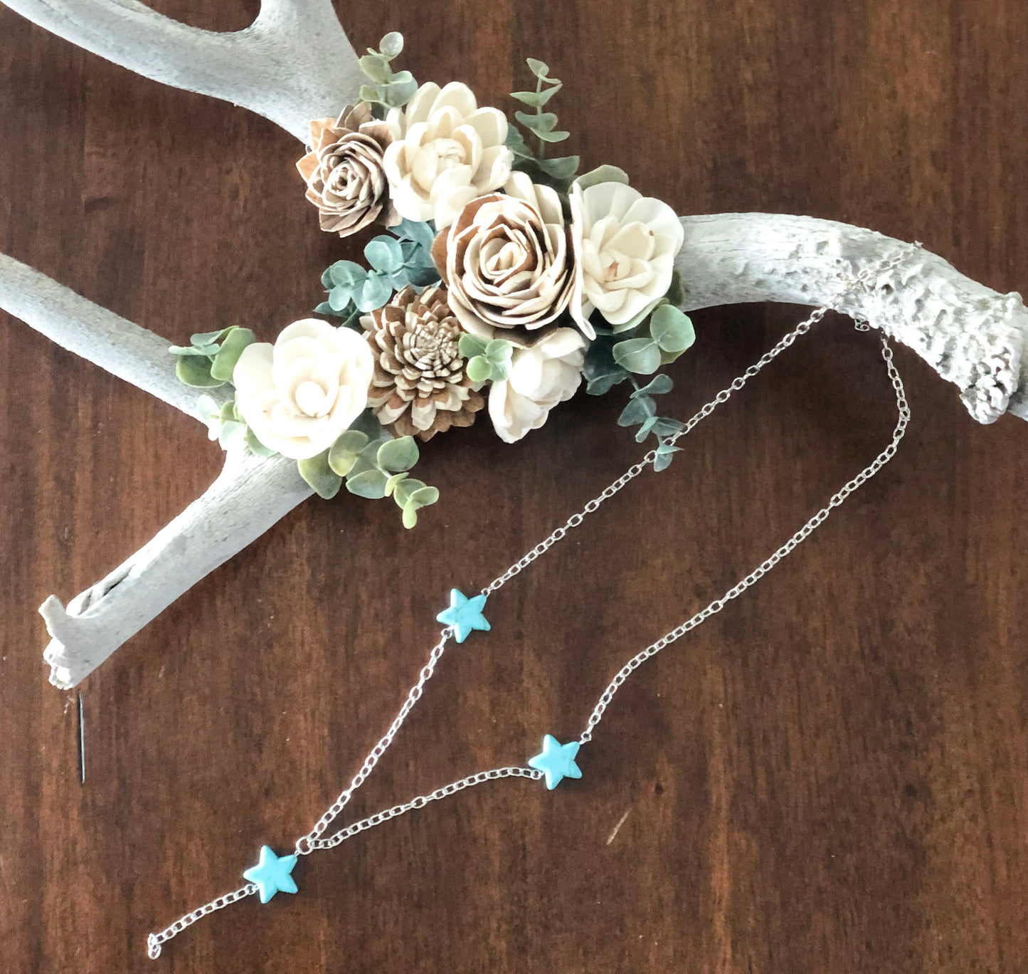 Star Lariat Turquoise Necklace